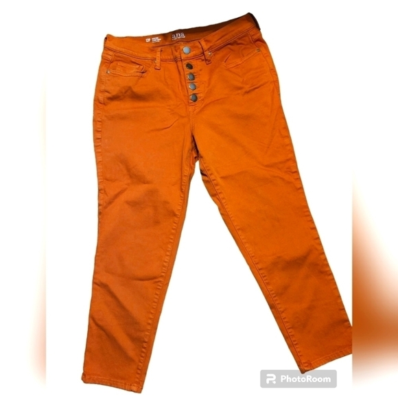ana 12P high rise shinny  ankle rust and Top large petite - Picture 1 of 16